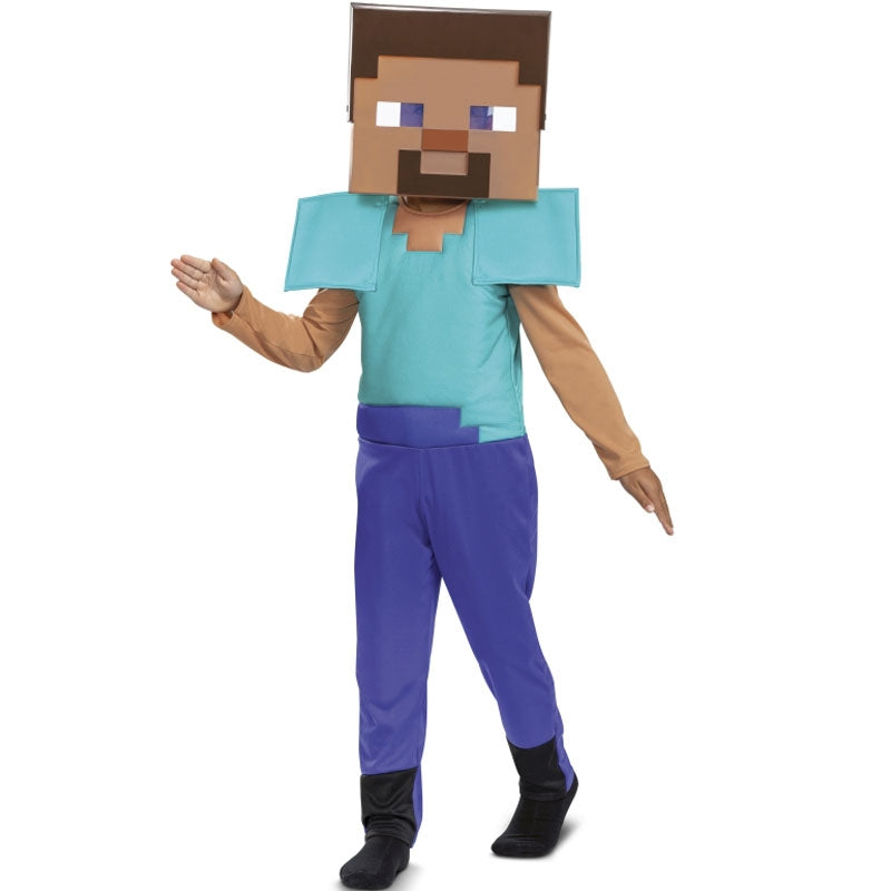 Minecraft Adulto Costume Carnevale Steve Minecraft Costume Da