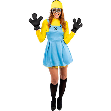 Costume Minions Adulti Halloween Cosplay Beanie Guanto Occhiali - Foto 11