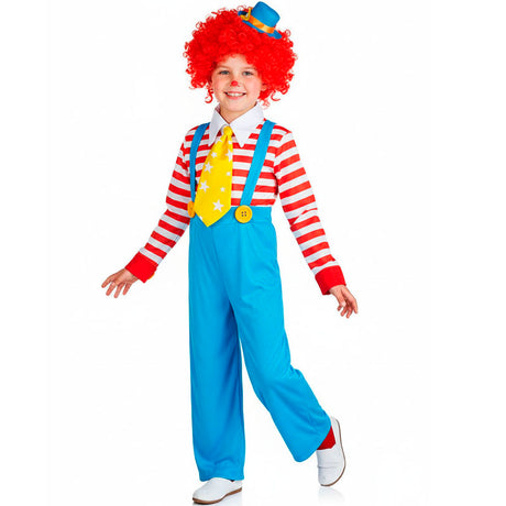 Disfraz de Payaso con tirantes para niño Bis