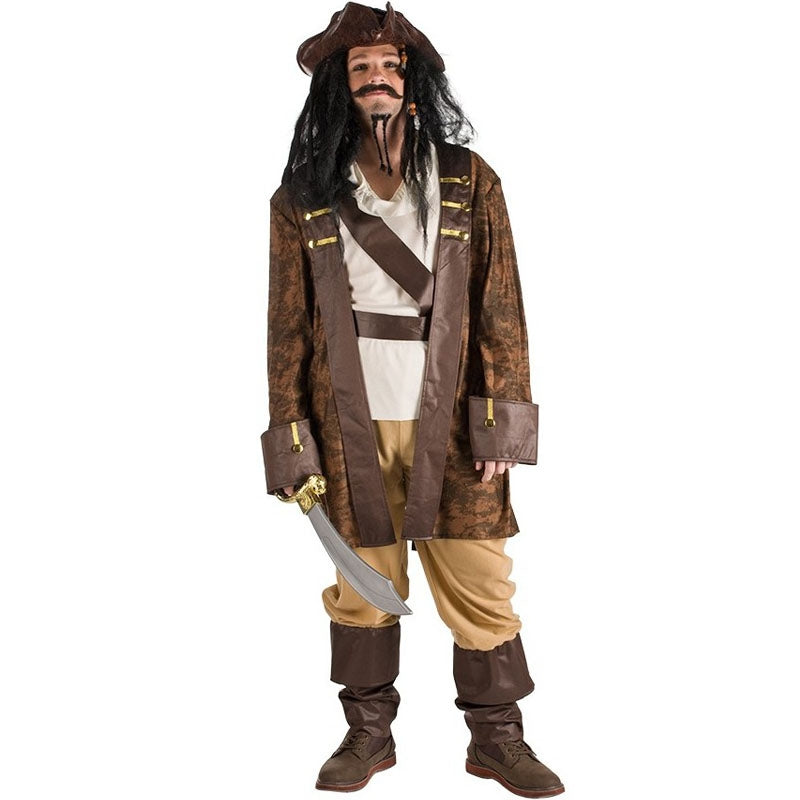 Set Accessori Pirata Medievale | Bandana, Benda, Collana, Orecchini | Per Halloween E Feste A Tema