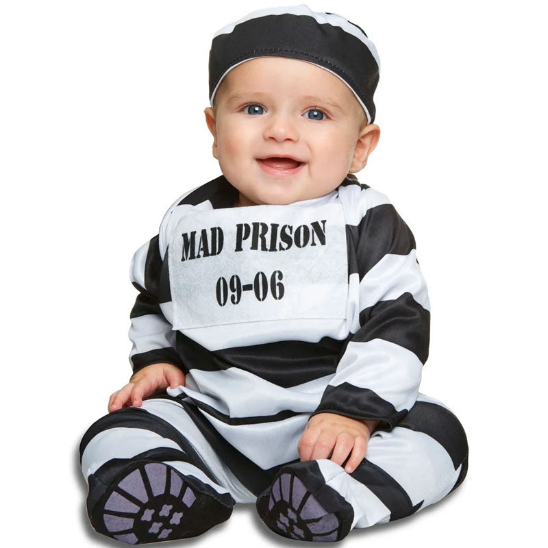 ILOVEFANCYDRESS ILFD4563 Costume Da Prigioniero Uomo/donna Per Halloween - Completo Arancione Top E Pantaloni, Taglie S-XXL Costume Detenuto Arancione - Foto 13