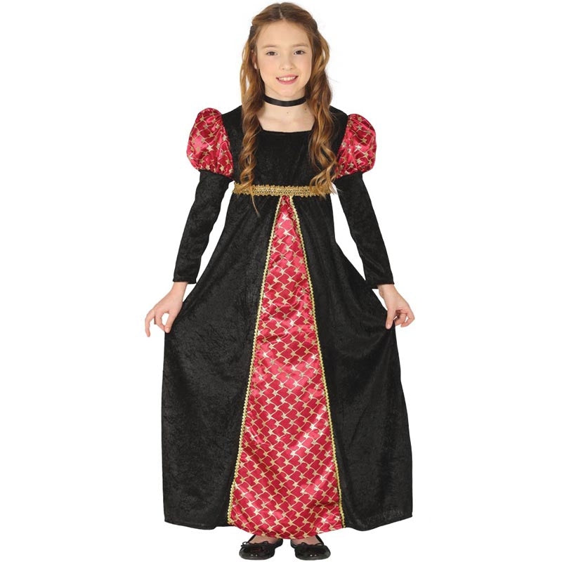 Costume da regina medievale di lusso per bambina per il compleanno del tuo bambino Costume da regina medievale di lusso per bambina per il compleanno del tuo bambino