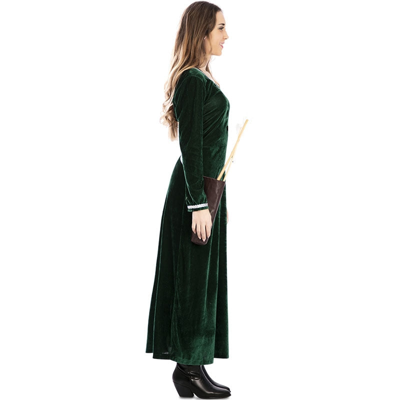 Costume Da Principessa Merida Per Bambine - Ribelle - The Brave - Vestito Cosplay Carnevale Halloween 3-9 Anni