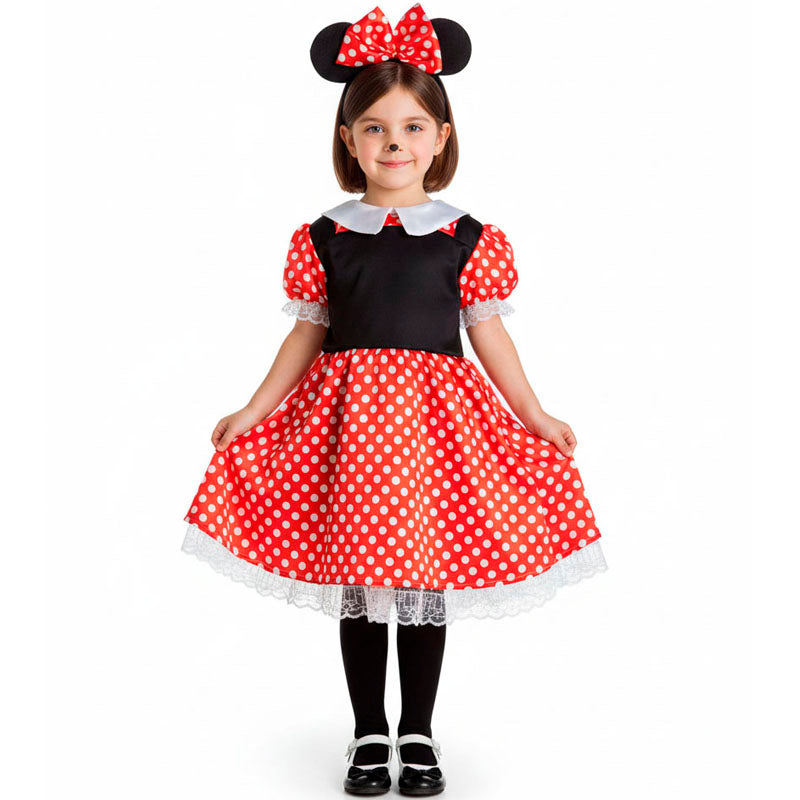 Disfraz de Ratoncita Minnie Mouse para niña Bis