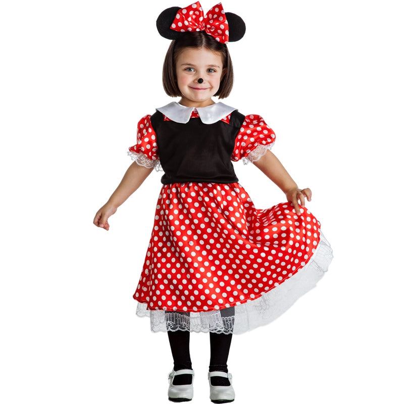 Costume Topo Minnie - Tutù Rosso A Pois Per Carnevale E Feste - Foto 4