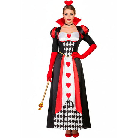 Disfraz de Reina Corazones Deluxe para mujer Bis