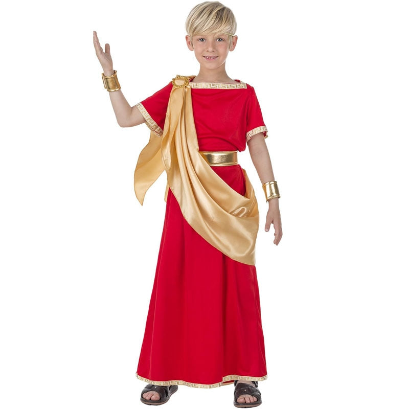 Wicked Costumes Costume Da Antico Romano Per Bambino (Taglia Media 5-7 Anni) - Include Tunica, Mantello, Cintura E Fascia - 2