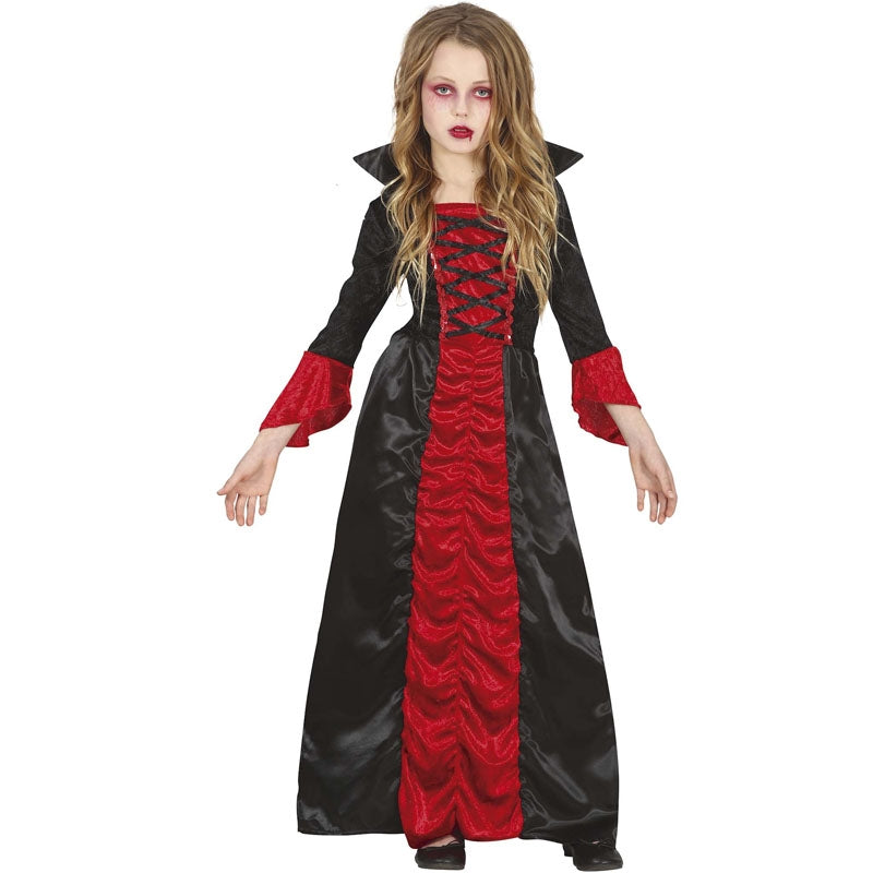 ▷ Costume Vampira classica bambina per Halloween e seminare paura