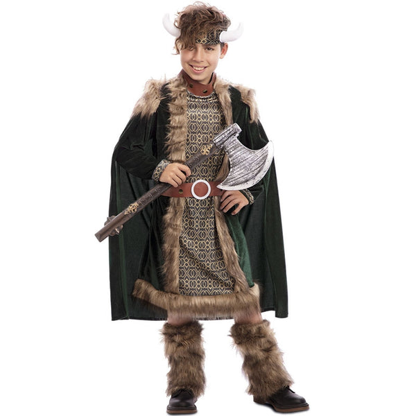 Costume Medievale Per Bambino Tacobear: Mantello, Tunica E Cintura - Per Carnevale E Cosplay