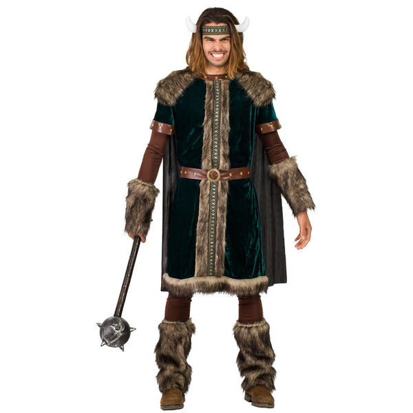 Costume Da Vichingo Uomo – Guerriero Nordico Storico Medievale, Abito Adulto Con Accessori