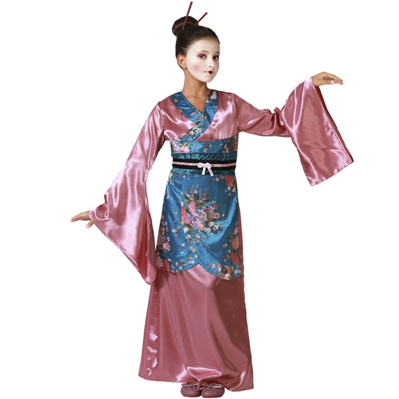 Modello Orientale Del Kimono In Vesto Tradizionale Del Giappone - Foto 3