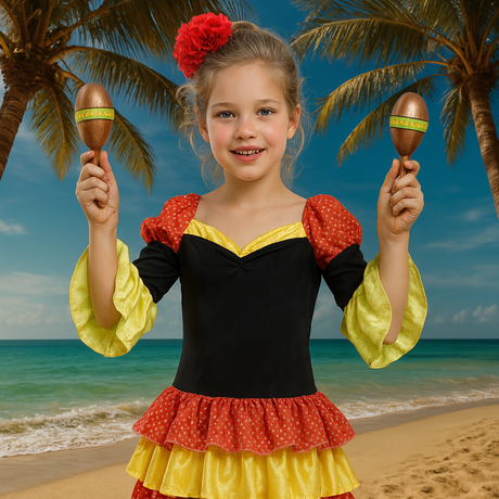 Costumi Caraibici e Rumberas per bambina
