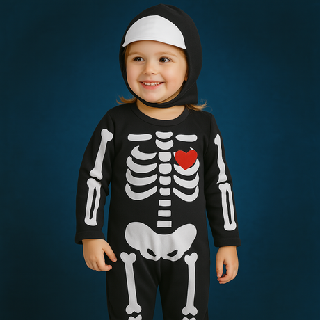 Costumi da scheletro per neonato
