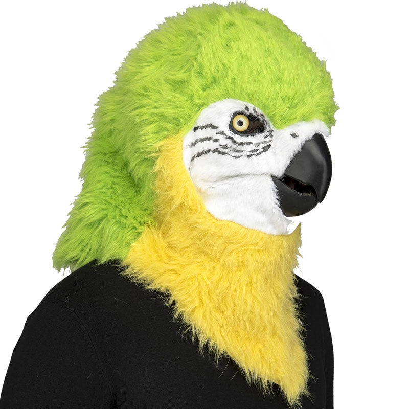 Pappagallo Da Spalla Per Costume Pirata DOITOOL, Peluche 20 Cm Con Benda, Accessorio Cosplay Halloween