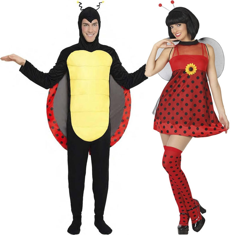 Hifot Costume Coccinella Per Bambina – 3 Pezzi Con Ali, Cerchietto E Maschera Per Carnevale