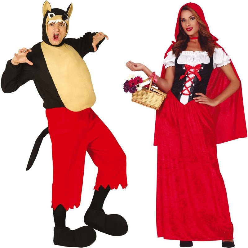 Pareja Lobo y Caperucita