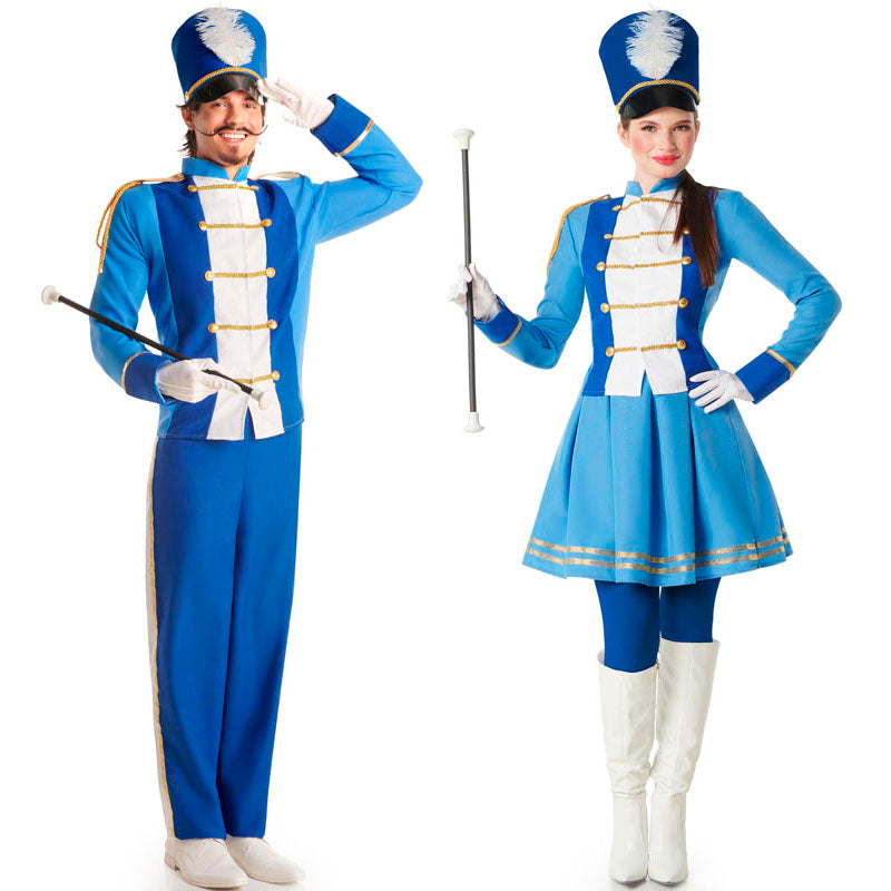 Soldadito y Majorette Azul para disfrazarte en pareja