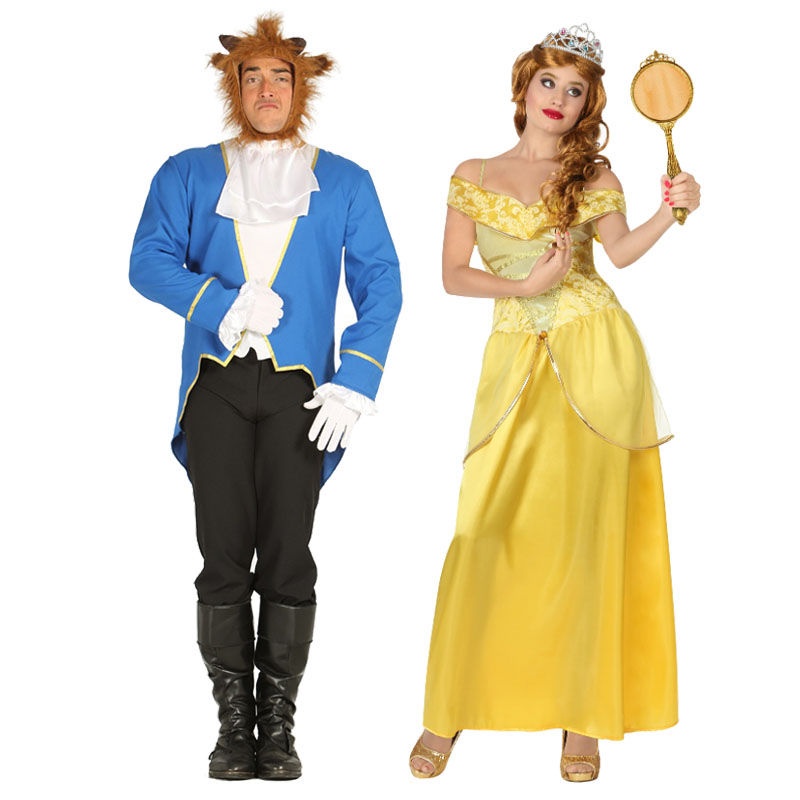 Vestiti di Carnevale di coppia La Bella e la Bestia online