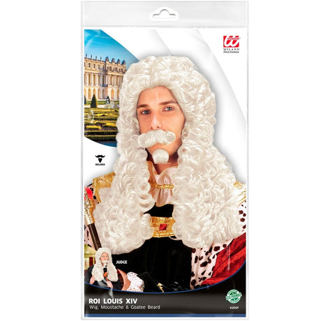 Parrucca E Barba Da Mago In Bianco - Costume Carnevale Per Uomo E Donna - Foto 6