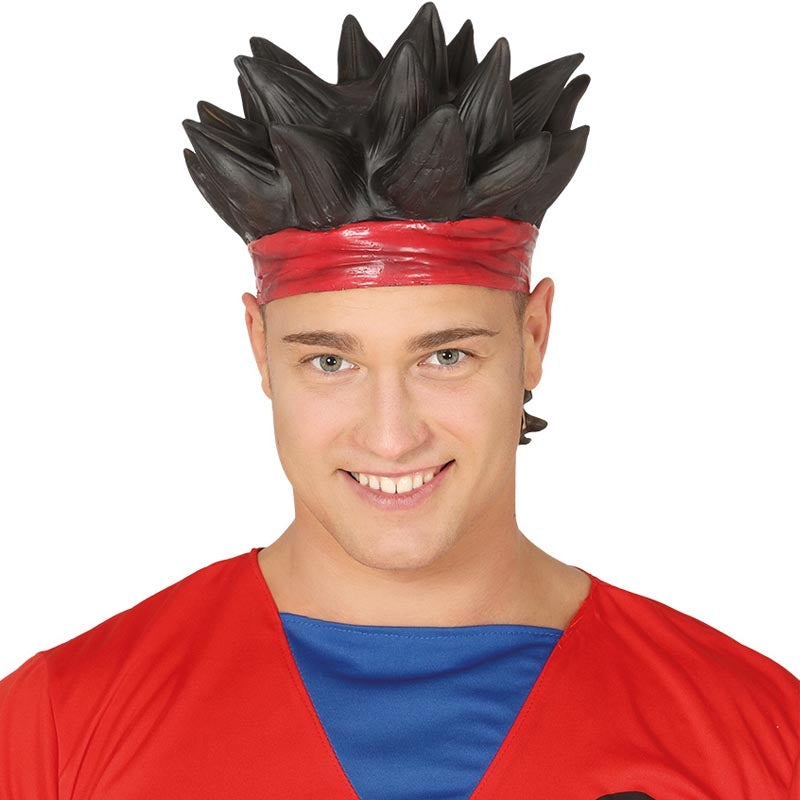 Parrucca Blu A Spillo - Accessorio Per Costume Unisex - Tema 'Cose' (Thing 1/Thing 2)