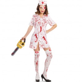 Costume Infermiera sanguinaria donna più terrificante di Halloween