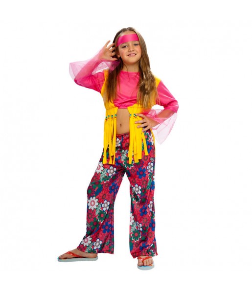 Travestimento Hippie Multicolore bambina che più li piace