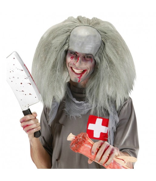 La più divertente Parrucca calva zombi per feste in maschera