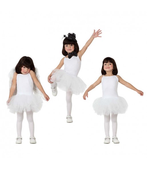 Travestimento Ballerina - Bianco bambina che più li piace