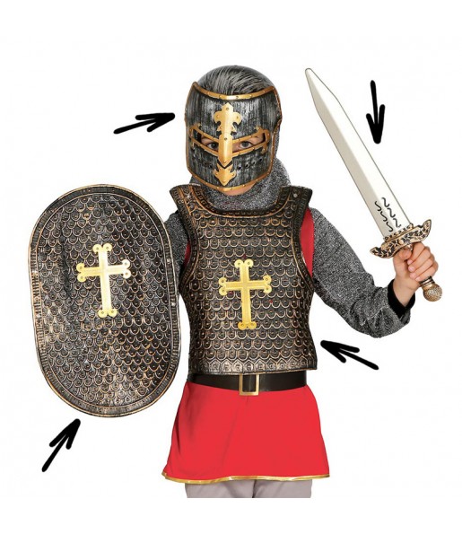 Il più divertente Set guerriero medievale per feste in maschera
