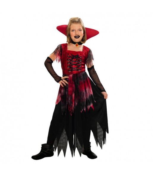 Vestito Vampira della notte bambine per una festa ad Halloween