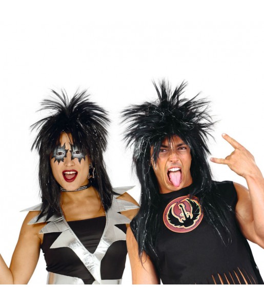La più divertente Parrucca punk nera per feste in maschera