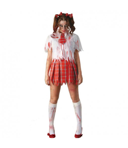 Costume Scolaretta zombie donna per una serata ad Halloween 