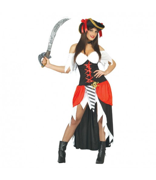 Travestimento Pirata Bucaniera donna per divertirsi e fare festa