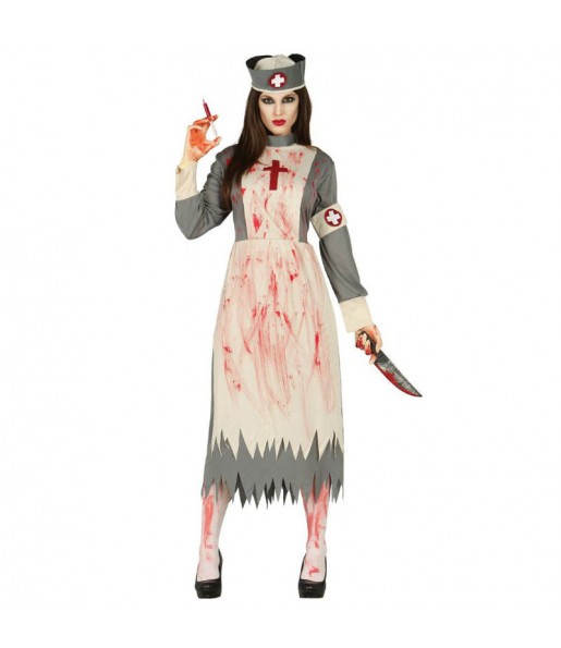 Costume Infermiera insanguinata donna per una serata ad Halloween 