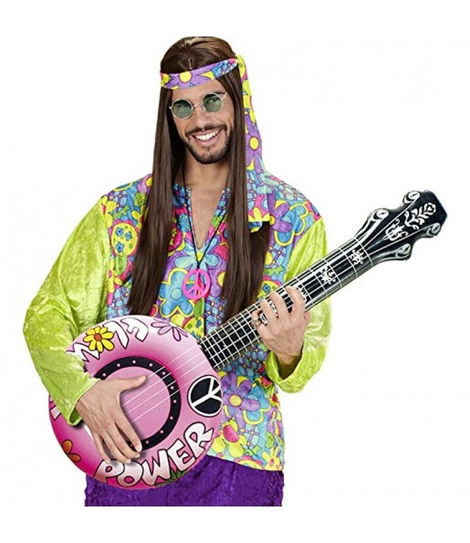 Banjo gonfiabile rosa per completare il costume