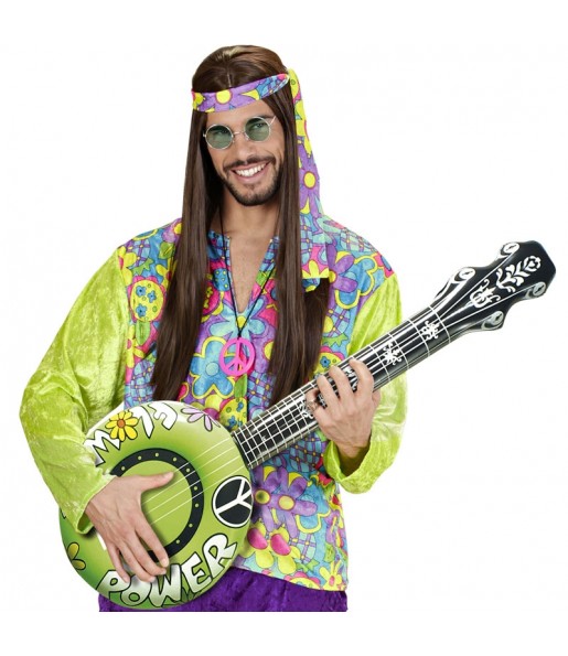 Banjo gonfiabile verde per completare il costume