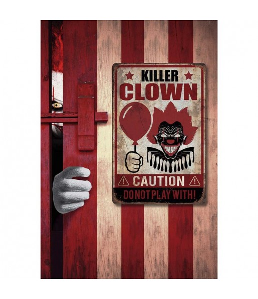 Poster Pericolo Clown assassino per Halloween