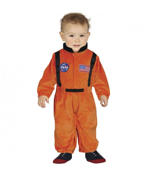 Costume da Astronauta arancione per neonato