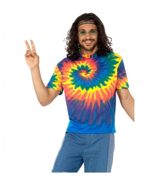 Travestimento Camicia Tie-dye Hippie adulti per una serata in maschera