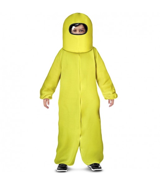 Costume da Among Us giallo per bambino