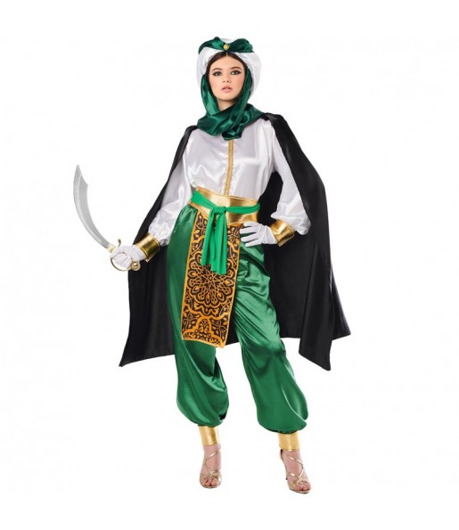 Costume da Verde arabo beduino per donna