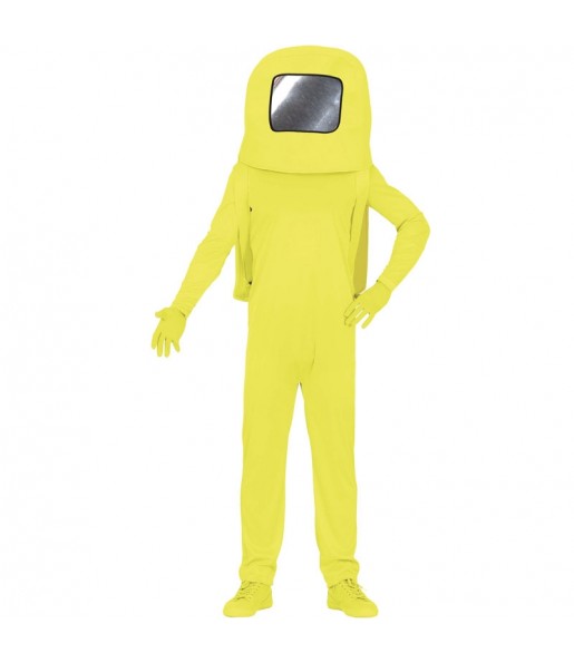 Costume da Astronauta Among us giallo per uomo