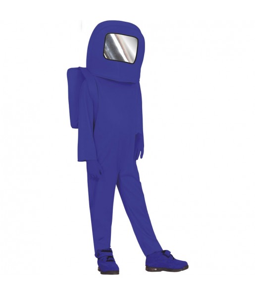 Costume da Astronauta Among us blu per bambino