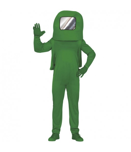 Costume da Astronauta Among us verde per uomo