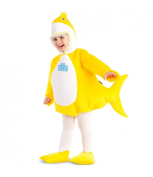 Costume da Baby Shark giallo per neonato