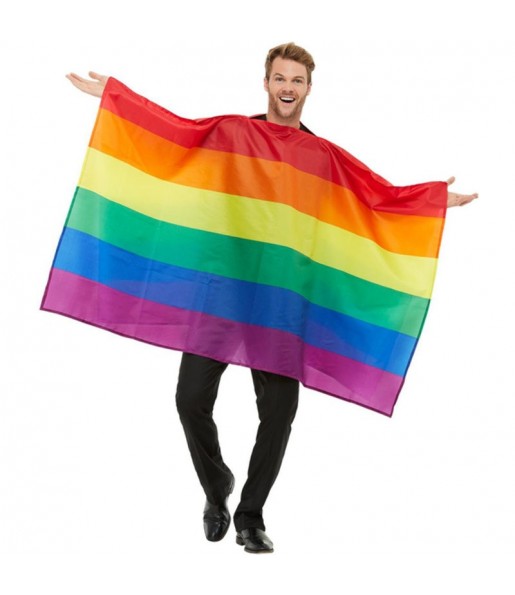 Travestimento Bandiera del Gay Pride adulti per una serata in maschera
