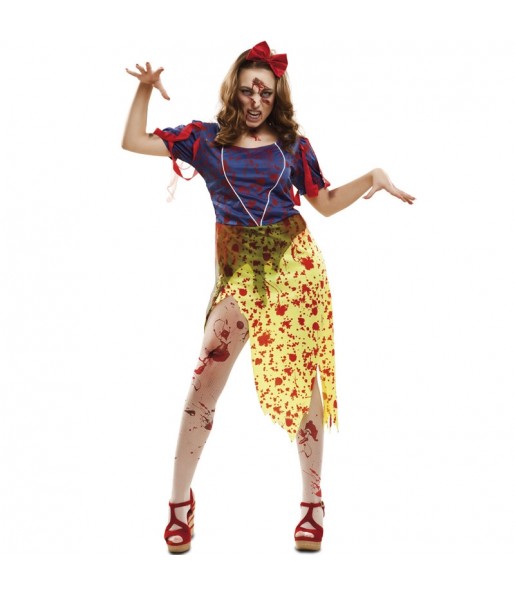 Costume Biancaneve Zombie donna per una serata ad Halloween 