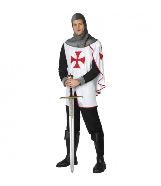 Costume da Cavaliere medievale templare per uomo