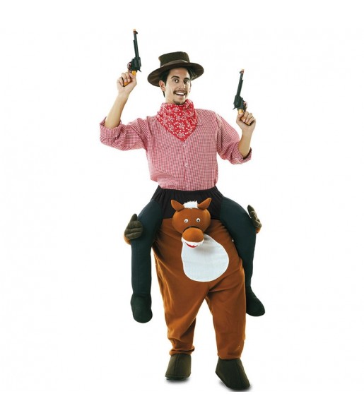 Costume sulle spalle da Cowboy rodeo per adulti