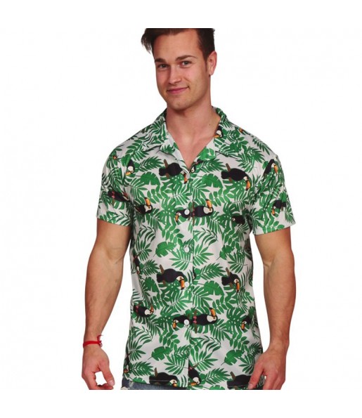 Costume da Camicia con palma hawaiana per uomo